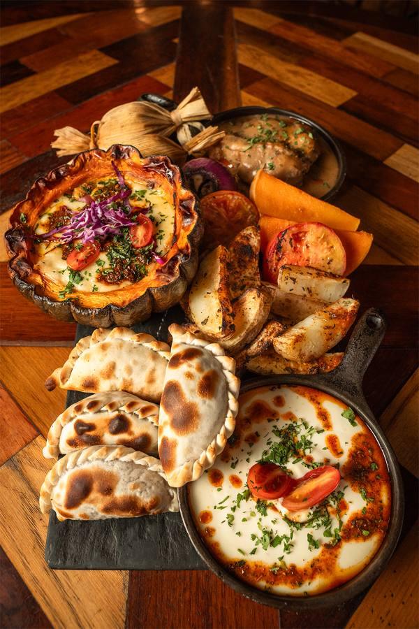 Regional sharing platter with Salta empanadas